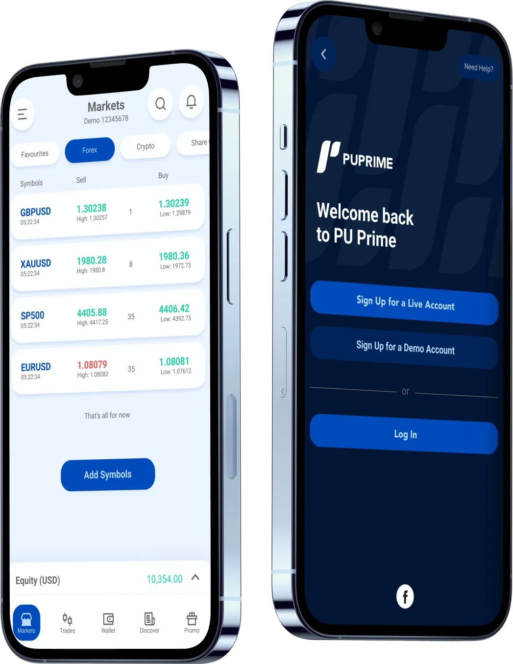 pu prime mobile forex trading app interface